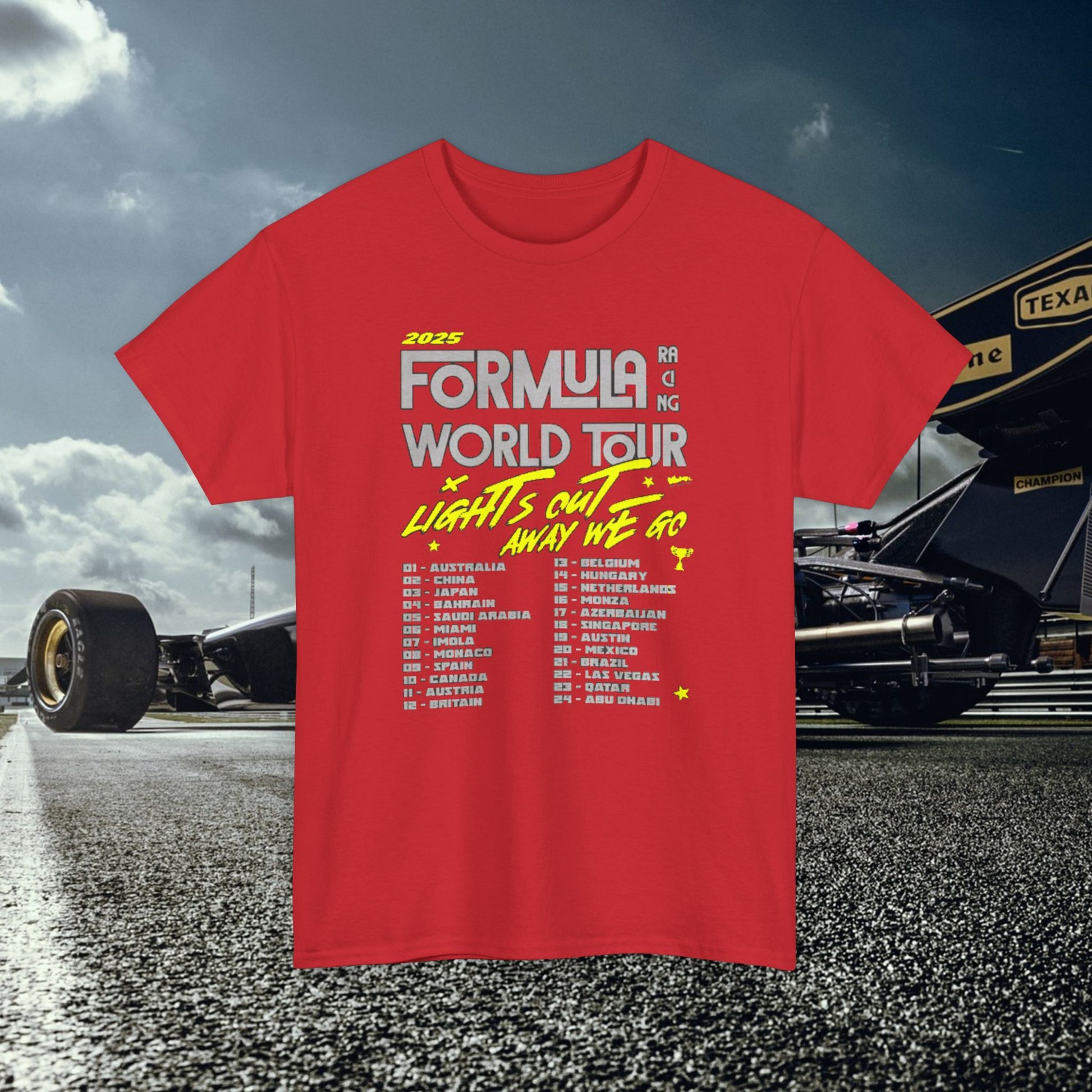 Formula World Tour Schedule T-Shirt