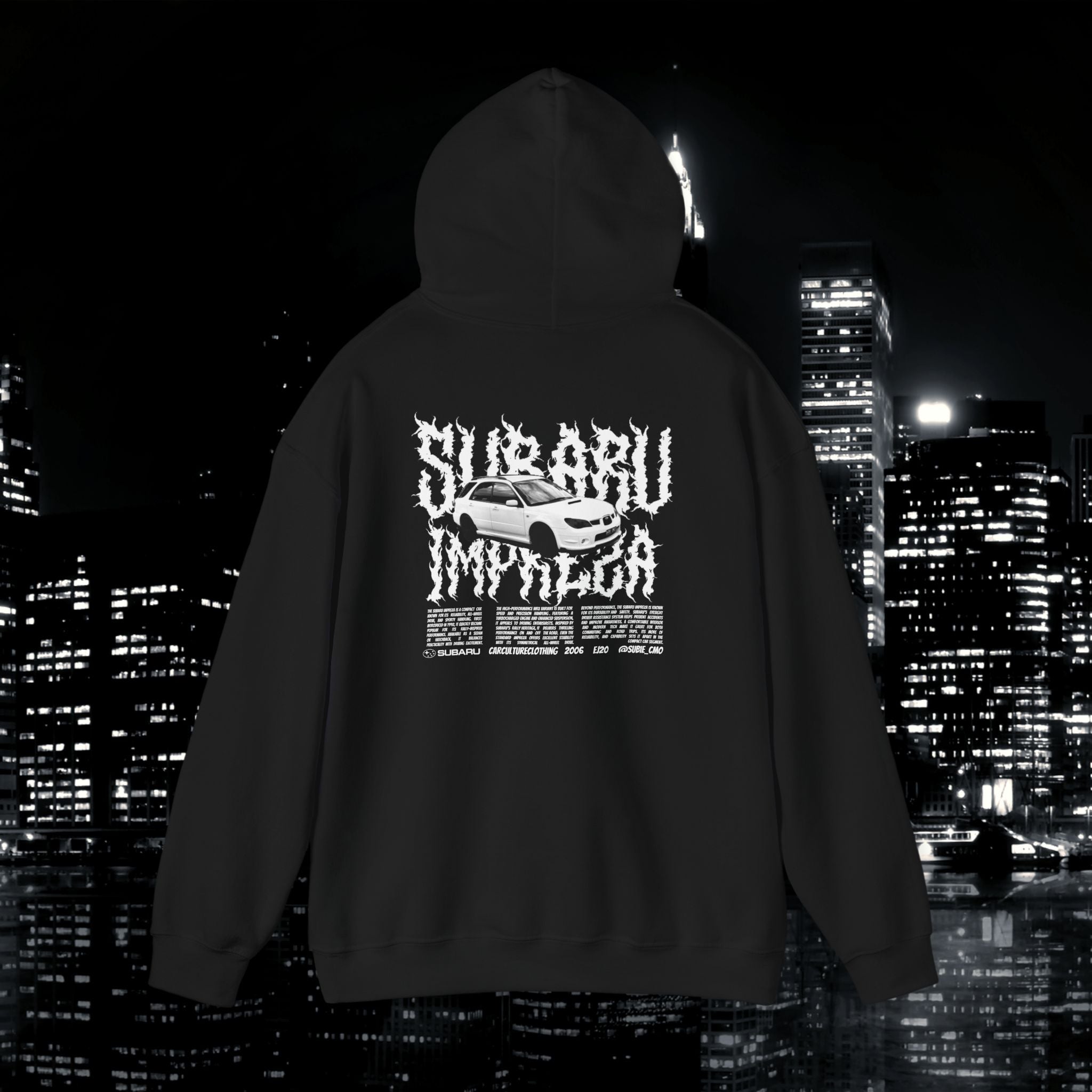 Subaru Impreza Streetwear Hoodie| @subie_cmo