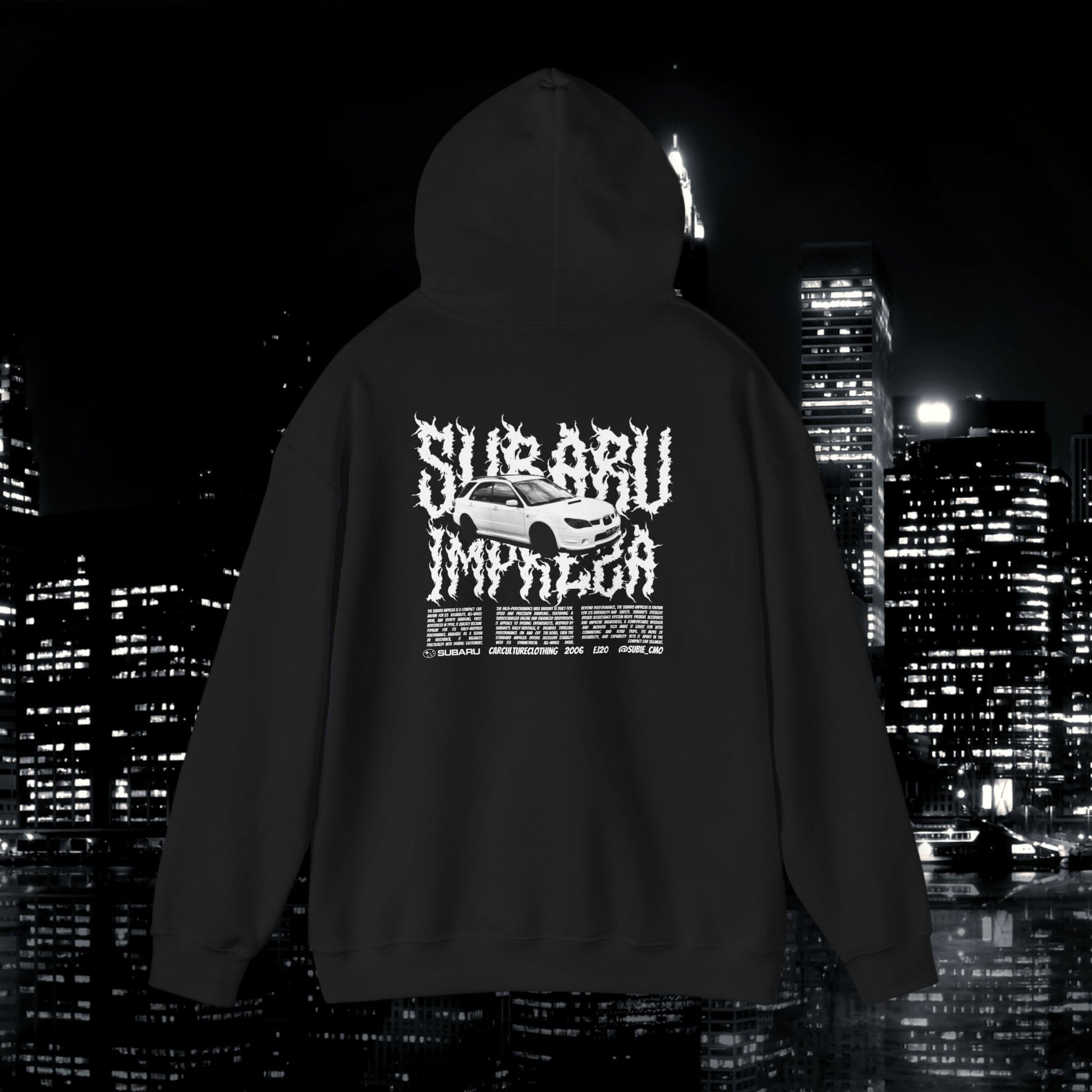 Subaru Impreza Streetwear Hoodie| @subie_cmo