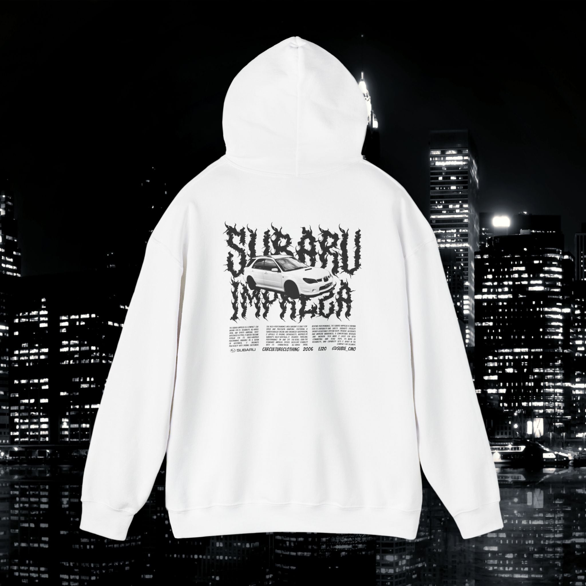 Subaru Impreza Streetwear Hoodie| @subie_cmo