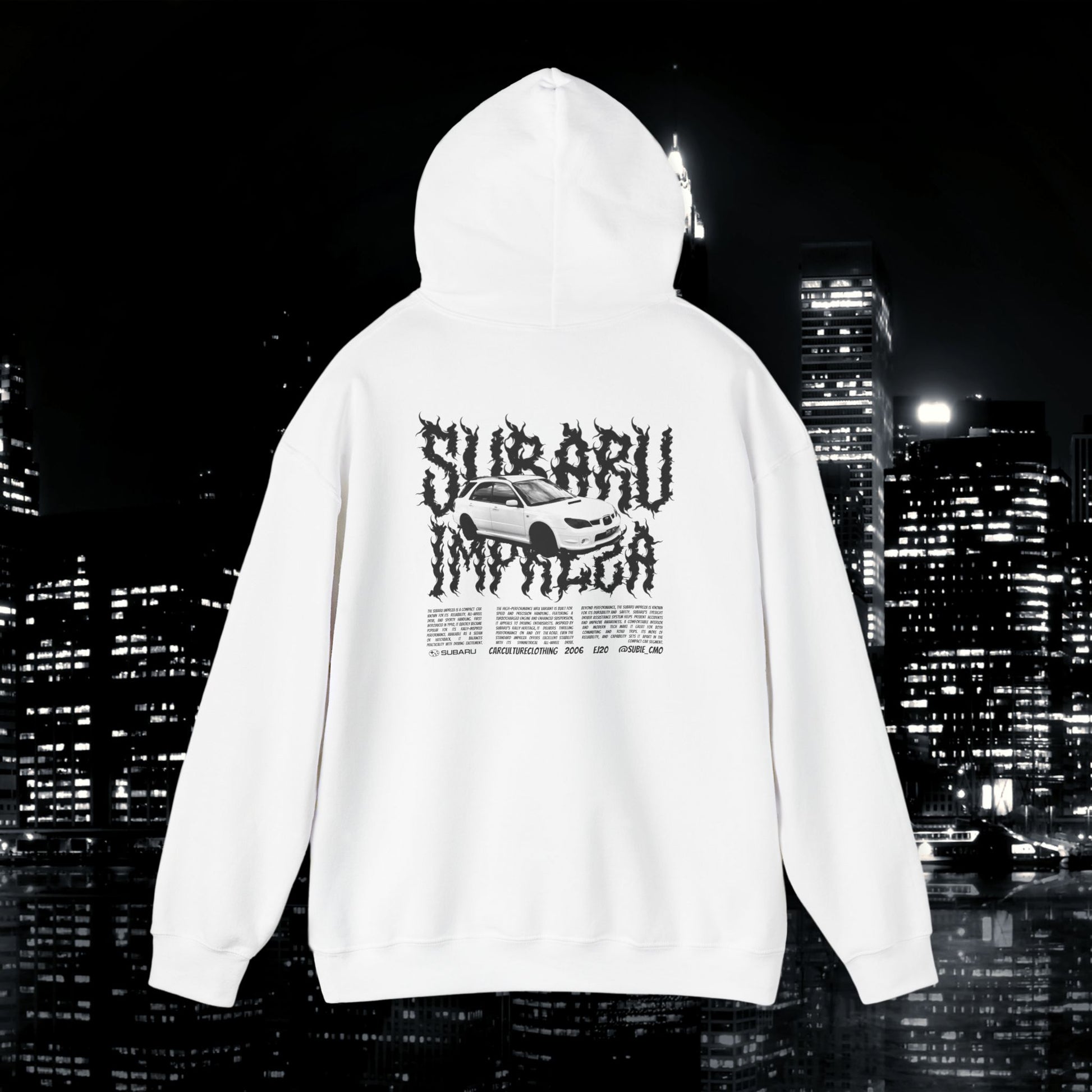 Subaru Impreza Streetwear Hoodie| @subie_cmo